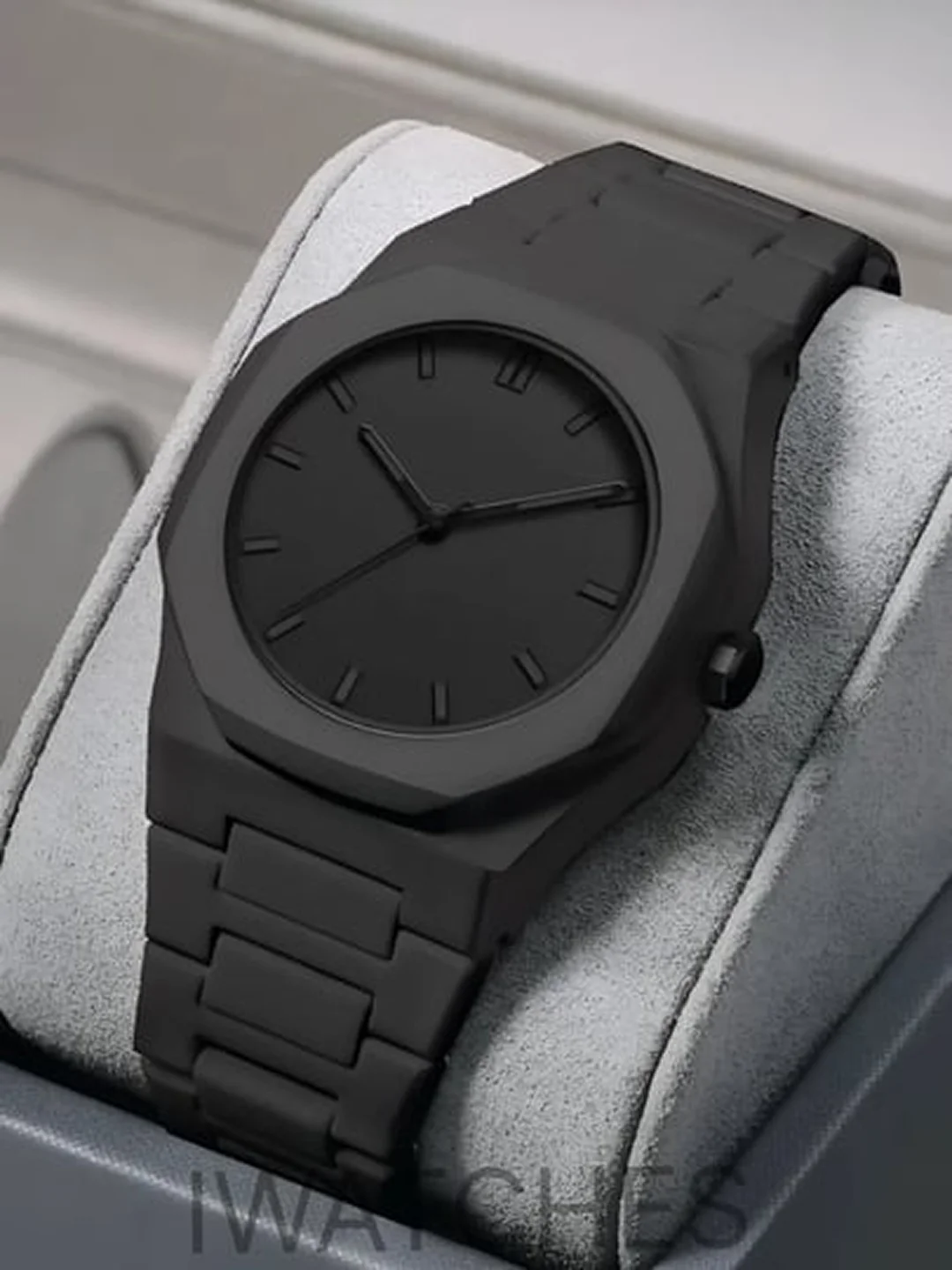 Aura Shadow Black – minimalistik erkaklar soati