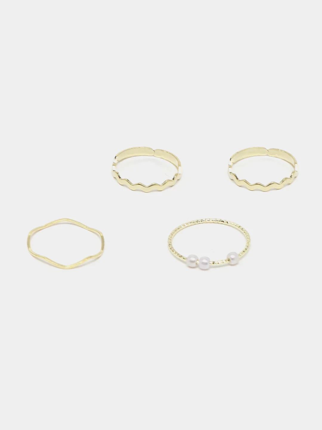 Koreyscha uslubdagi nafis uzuklar to'plami