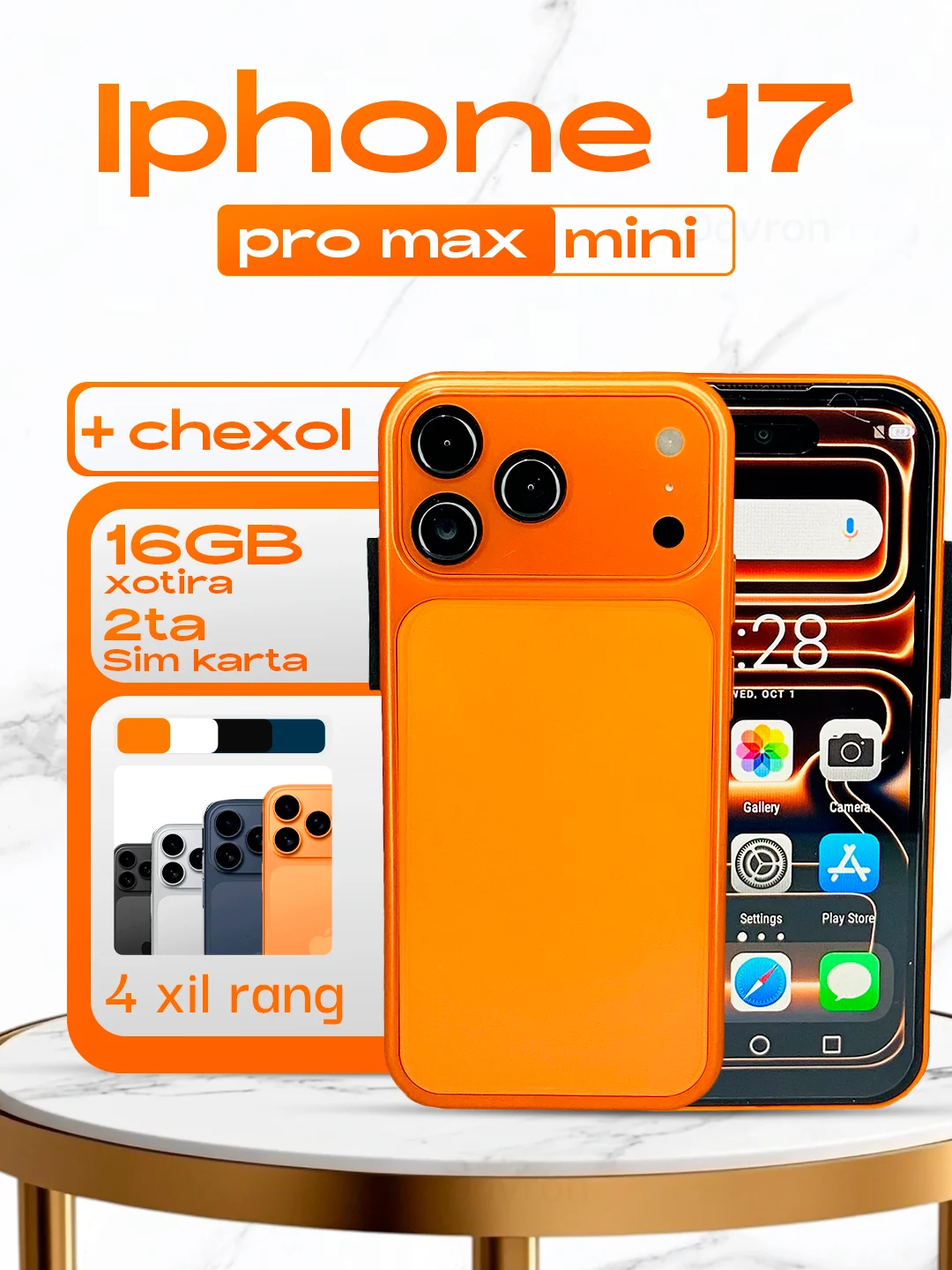 Smartfon sensorli mini telefon yosh bolalarga kichik o'lchamda Android 12 xotirasi 2/16 Gb