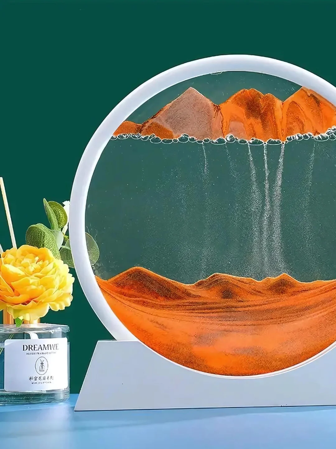 Dune qum soati 3D oq ramkali stressga qarshi rasm, sovg'a suvenir