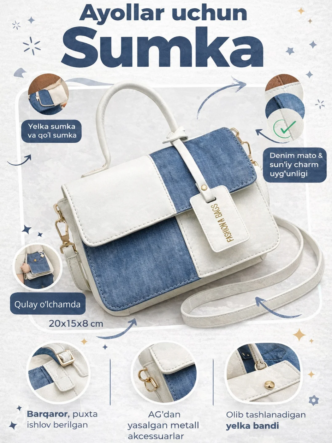 Ayollar sumkasi, yelka uchun kross-bodi