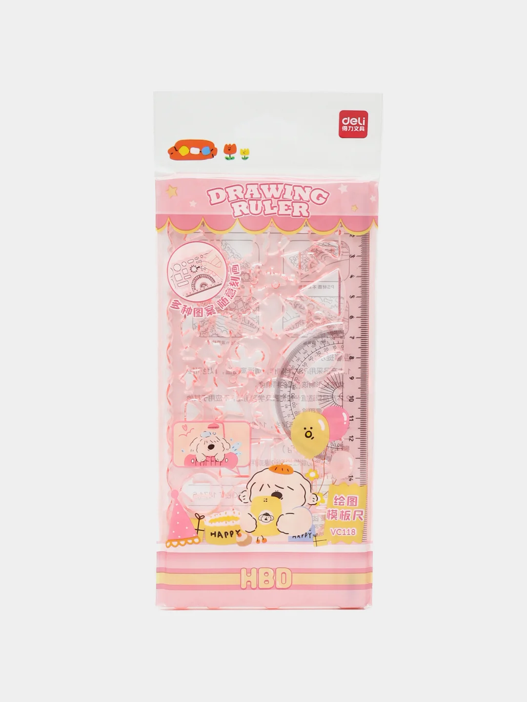 2 dona VC118 Deli to'plamidagi o'lchagich trafareti