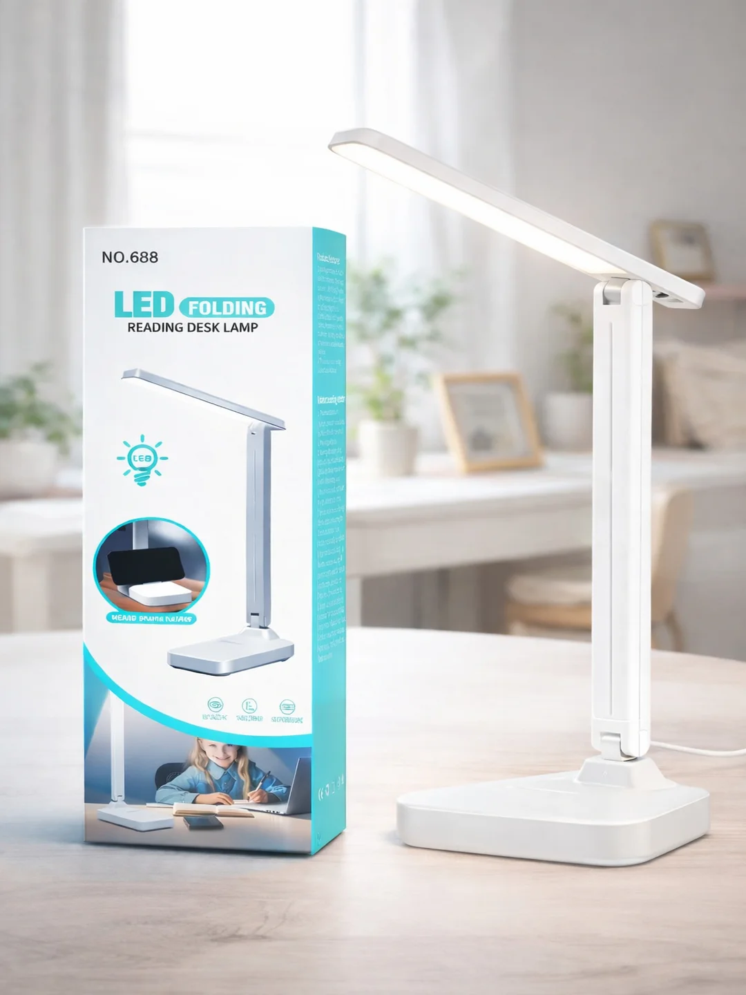 Stol usti, ko‘p funksiyali lampa