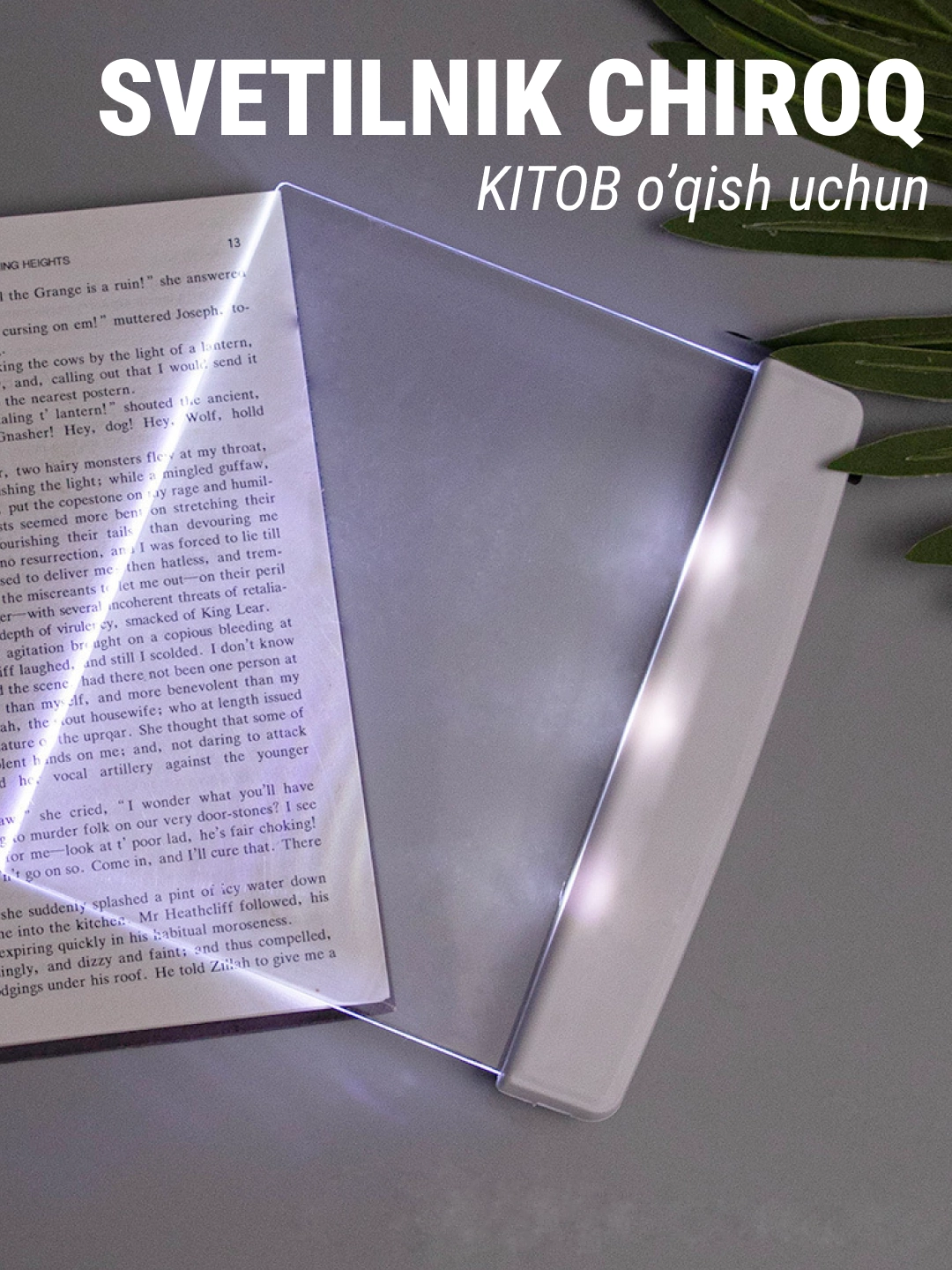 LED kitob o‘qish chirog‘i